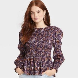 Ruched Blouse Universal Thread | XS